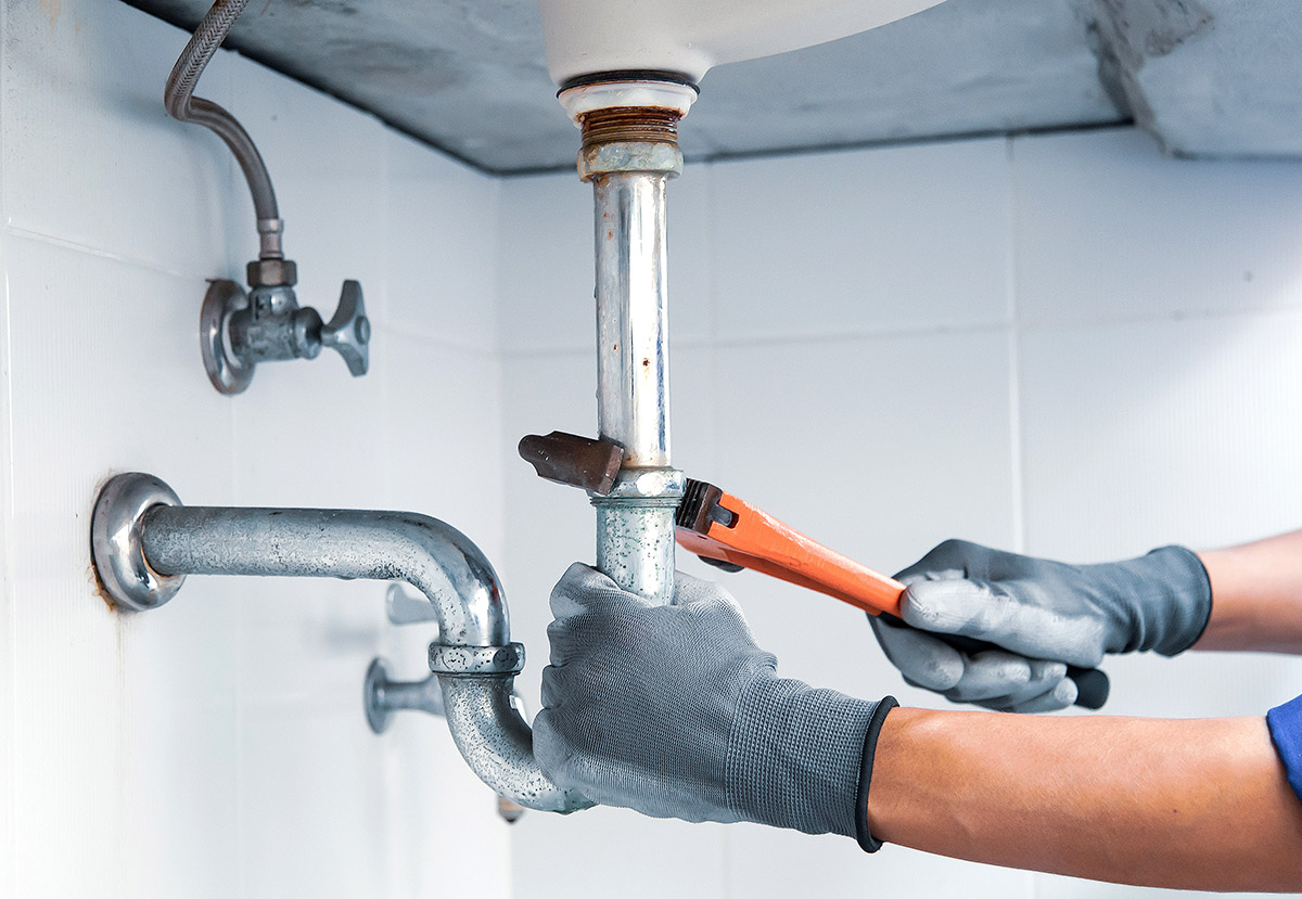 After - Burst Pipe Repair